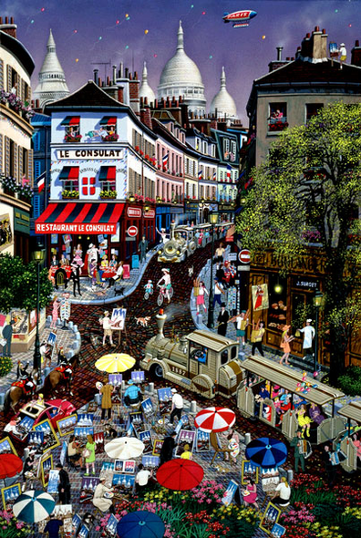Alexander Chen Limited Edition Giclee:"A Day at Montmarte"