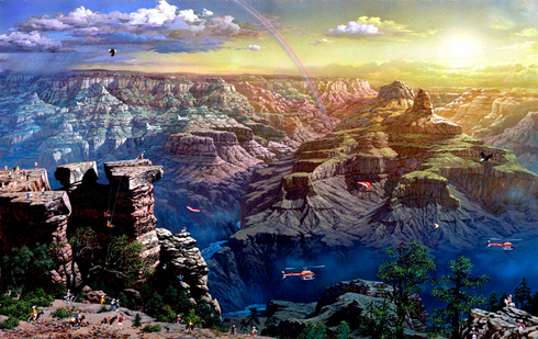 Alexander Chen Limited Edition Giclee:"Grand Canyon"
