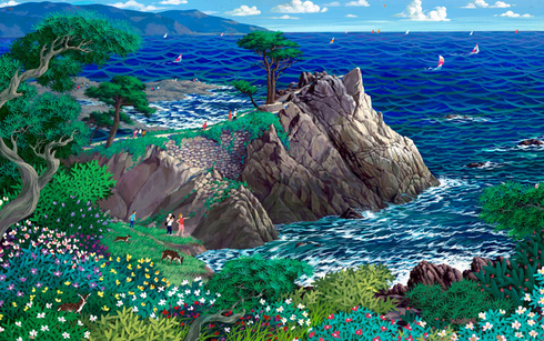 Alexander Chen Limited Edition Mixed Giclee:"Lone Cypress"