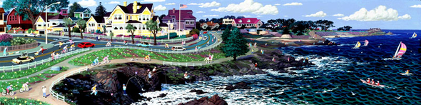 Alexander Chen Limited Edition Mixed Media:"Lovers Point"