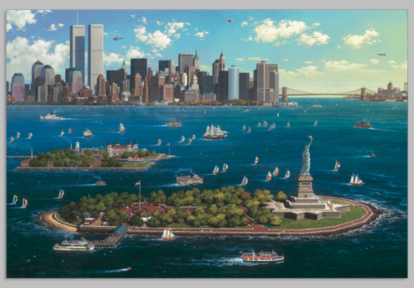 Alexander Chen Limited Edition Mixed Media:"New York Gateway"