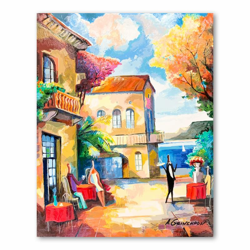 Alexander Grinshpun Limited Edition 12.5 x 16.5 serigraph:"Untitled III"