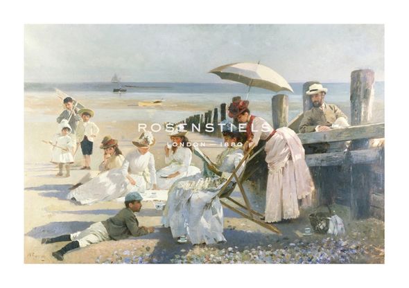 Alexander Rossi Hand Numbered Limited Edition Print on Paper :"Sur La Plage"