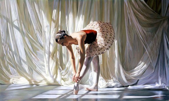 Alexander Sheversky Hand Signed and Numbered Limited Edition Canvas Giclee:"On Point"