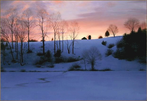 Alexander Volkov Handsigned and Numbered Collectors Editions Giclee on Canvas: "Day's End"