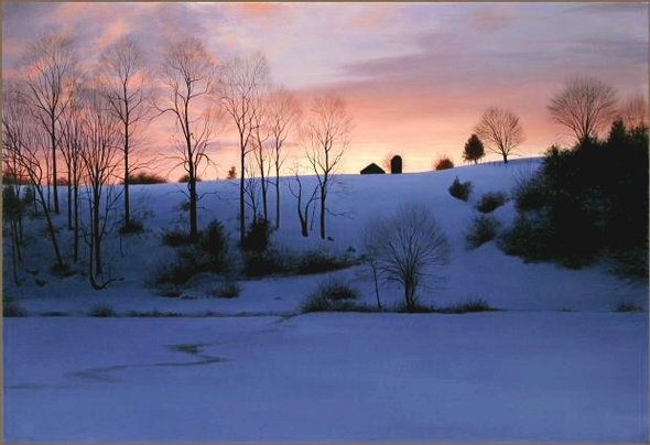 Alexander Volkov Handsigned and Numbered Collectors Editions Giclee on Canvas: "Day's End"