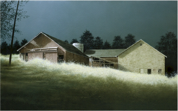 Alexander Volkov Handsigned and Numbered Collectors Editions Giclee on Canvas: "Harvest Moon"