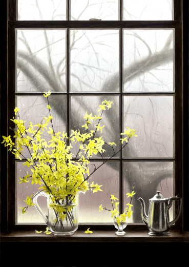 Alexander Volkov Handsigned and Numbered Collectors Editions Giclee on Canvas: "Late Coming of Spring"