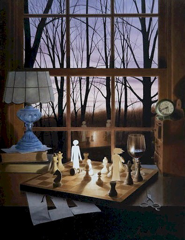 Alexander Volkov Handsigned and Numbered Limited Giclee on Canvas: "An Evening with  Shakespeare"