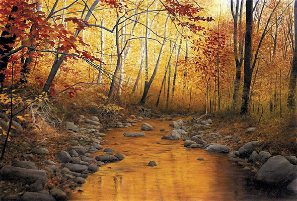 Alexander Volkov Handsigned and Numbered Limited Giclee on Canvas: "Beyond the Turning"