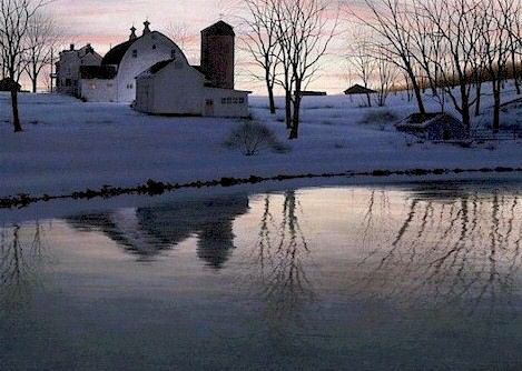 Alexander Volkov Handsigned and Numbered Limited Giclee on Canvas: "Fading Light"