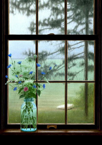 Alexander Volkov Handsigned and Numbered Limited Giclee on Canvas: "Rainy Day"