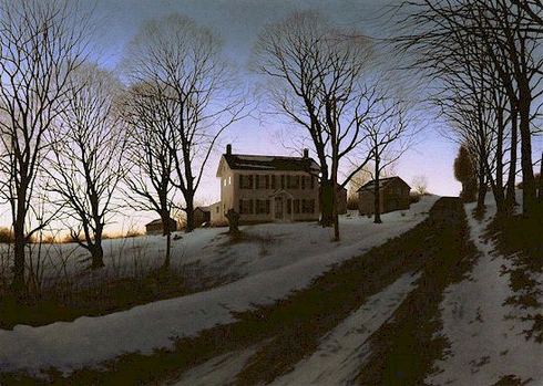 Alexander Volkov Handsigned and Numbered Limited Giclee on Canvas: "Spring Nightfall"