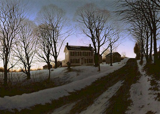 Alexander Volkov Handsigned and Numbered Limited Giclee on Canvas: "Spring Nightfall"