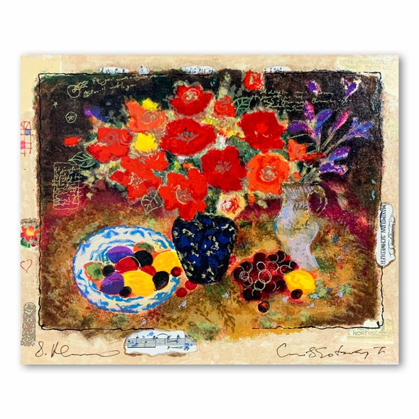 Alexander & Wissotzky Limited Edition 12 x 10 serigraph:"Flowers & Fruit IV"