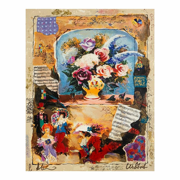 Alexander & Wissotzky Limited Edition 13.5 x 18 serigraph:"Roses for Julia II"