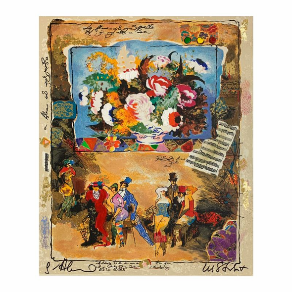 Alexander & Wissotzky Limited Edition 14 x 18 serigraph:"Roses for Julia III"