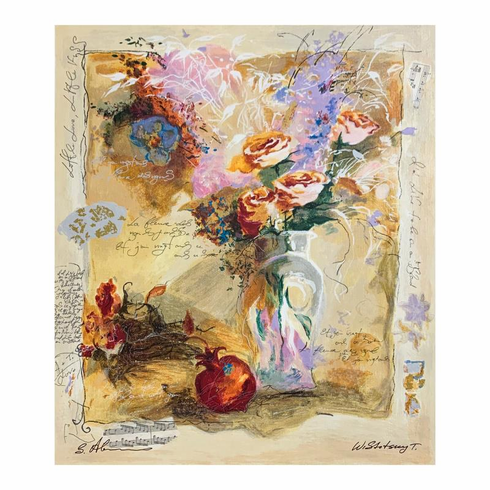 Alexander & Wissotzky Limited Edition 15.5 x 19 serigraph:"Lavender Bouquet" Alexander & Wissotzky Limited Edition 15.5 x 19 serigraph:"Lavender Bouquet"