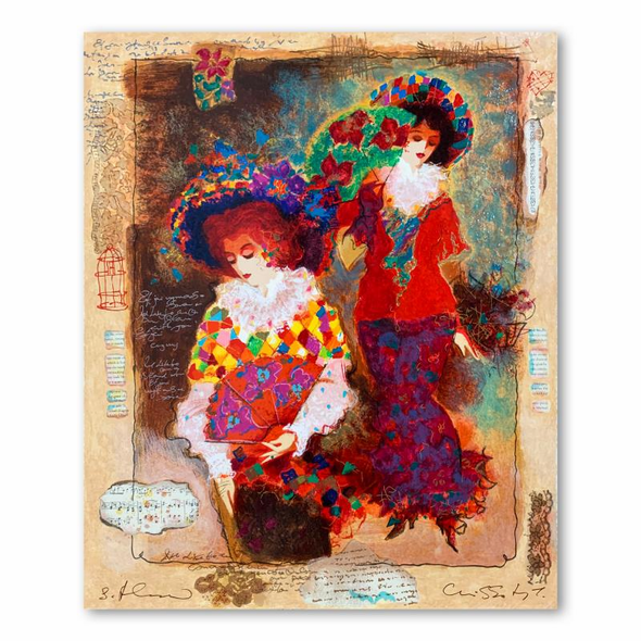 Alexander & Wissotzky Limited Edition 16.5 x 20.5 serigraph:"Elegant Women"