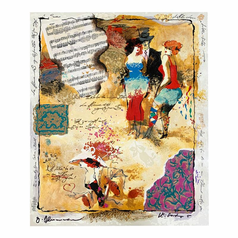 Alexander & Wissotzky Limited Edition 17 x 21.5 serigraph:"Untitled I"