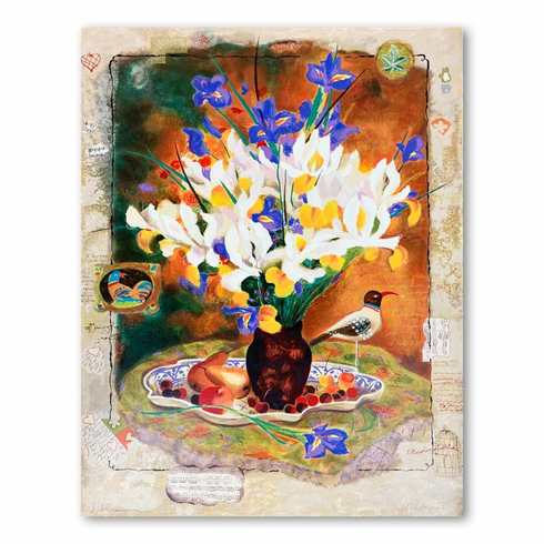 Alexander & Wissotzky Limited Edition 28 x 38 serigraph:"Blue Bouquet" Alexander & Wissotzky Limited Edition 28 x 38 serigraph:"Blue Bouquet"