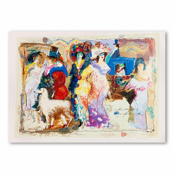 Alexander & Wissotzky Limited Edition 43.5 x 29 serigraph:"On the Town"