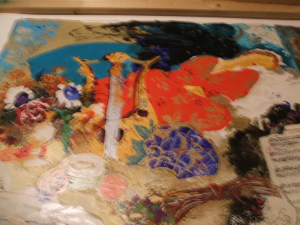 Alexander & Wissotzky Ltd Ed Embellished Serigraph: "Night Sonata"
