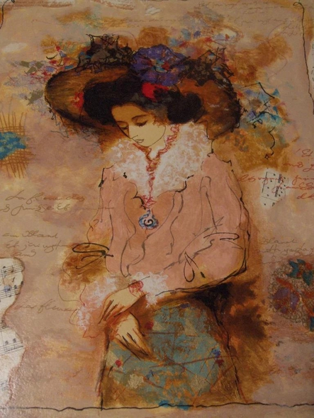 Alexander & Wissotzky Serigraph on Paper: "Lovely Lady"
