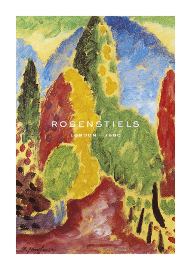 Alexei Jawlensky Hand Numbered Limited Edition Print on Paper :"Landscape Variation"