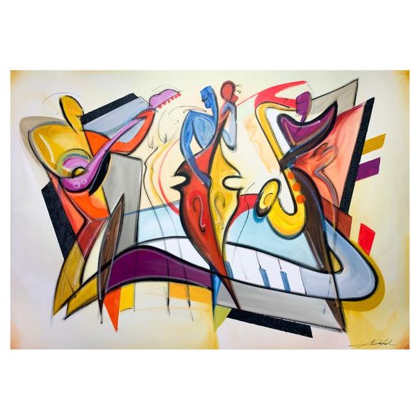 Alfred Alexander Gockel Limited Edition 38.5 x 27 giclee:"Rocking Blues"