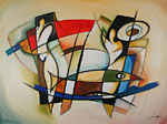 Alfred Gockel Handsigned and Numbered Limited Edition Giclee on Canvas:"Changing Times"