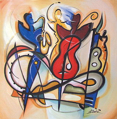 Alfred Gockel Handsigned and Numbered Limited Edition Giclee on Canvas:"Encore"