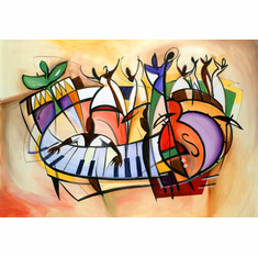 Alfred Gockel Handsigned & Numbered Limited Edition Print:"Fiesta"