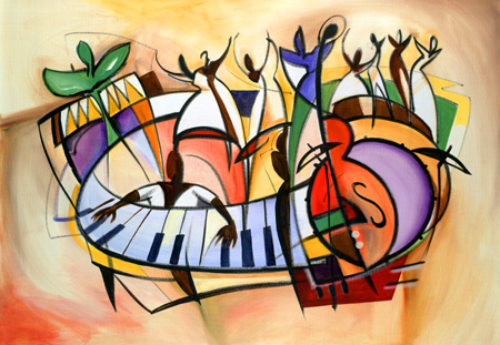 Alfred Gockel Handsigned & Numbered Limited Edition Print:"Fiesta"