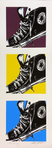 Allison Lefcort Artist Signed Limited Edition Lithograph on Paper: "CONVERSE" Allison Lefcort Artist Signed Limited Edition Lithograph on Paper: "CONVERSE"