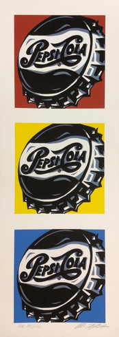 Allison Lefcort Artist Signed Limited Edition  of 100 Lithograph on Paper: "PEPSI COLA"