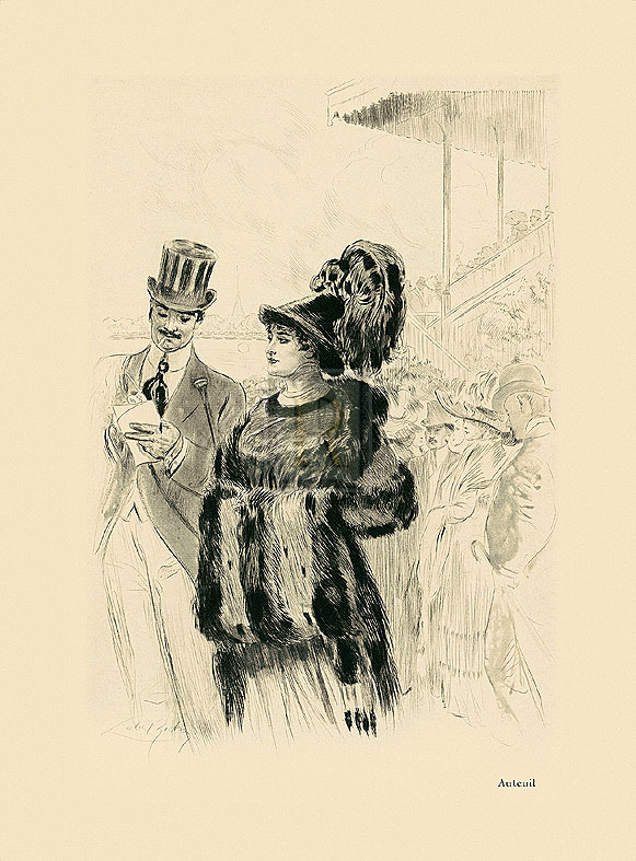Almery Lobel-Riche Hand Numbered Limited Edition Print on Paper :"Auteuil"