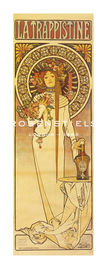 Alphonse Mucha Hand Numbered Limited Edition Print on Paper :"La Trappistine"