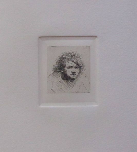 Amand Durand Etching:"Rembrandt Self Portrait Leaning Forward"
