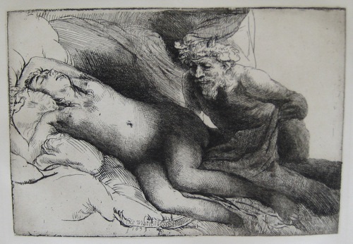 Amand Durand Plate Signed Etching:"Jupiter Antiope"