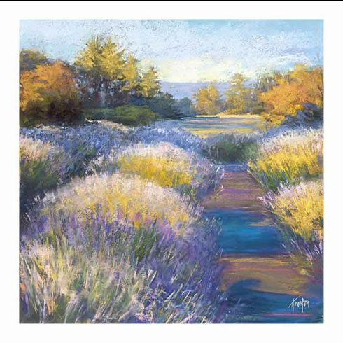 Amanda Houston Open Edition Canvas Giclee : "Lavender 2"