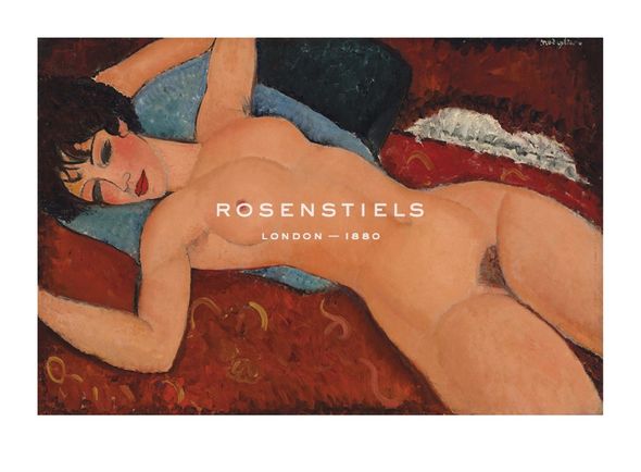 Amedeo Modigliani Hand Numbered Limited Edition Print on Paper :"Nu Couche"