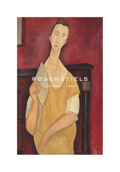 Amedeo Modigliani Hand Numbered Limited Edition Print on Paper :"Woman with a Fan"