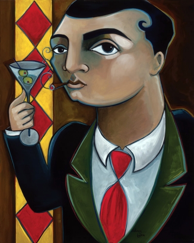 Amy Lynn Handsigned and Numbered Limited Edition Gallery Wrapped Giclee on Canvas:"Hipster"