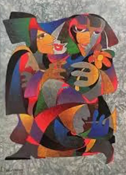 Anatole Krasayansky Lithograph Print: "To Love And Much More"