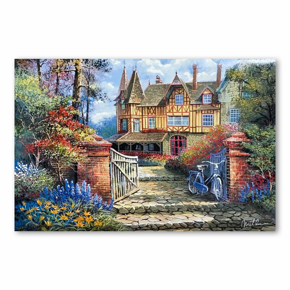 Anatoly Metlan Limited Edition 11.5 x 8.5 serigraph:"Castle in the Woods"