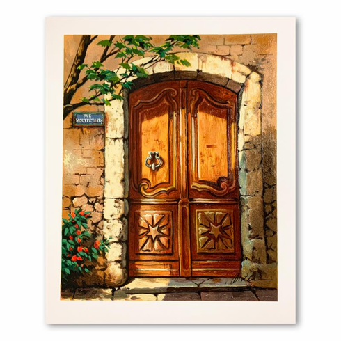 Anatoly Metlan Limited Edition 12 x 15.5 serigraph:"Rue Mouffetard"