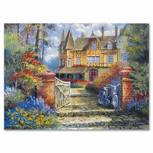 Anatoly Metlan Limited Edition 12 x 9 lithograph:"Castle in the Woods"