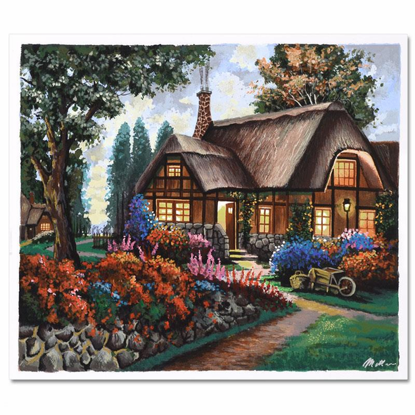 Anatoly Metlan Limited Edition 18 x 15 serigraph:"Country House"