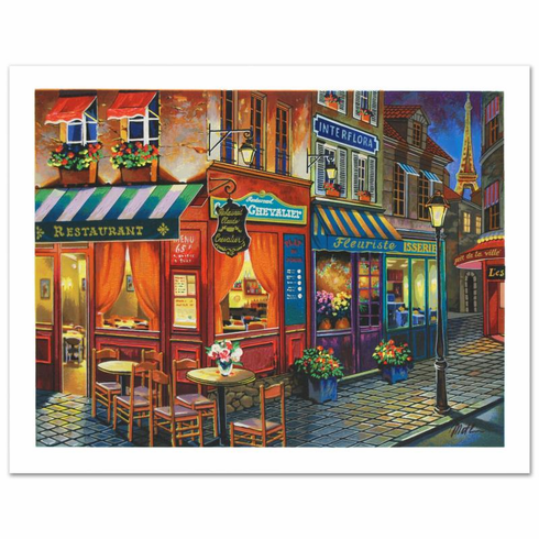 Anatoly Metlan Limited Edition 22.5 x 16.5 lithograph:"Saint Denis La Nuit" Anatoly Metlan Limited Edition 22.5 x 16.5 lithograph:"Saint Denis La Nuit"